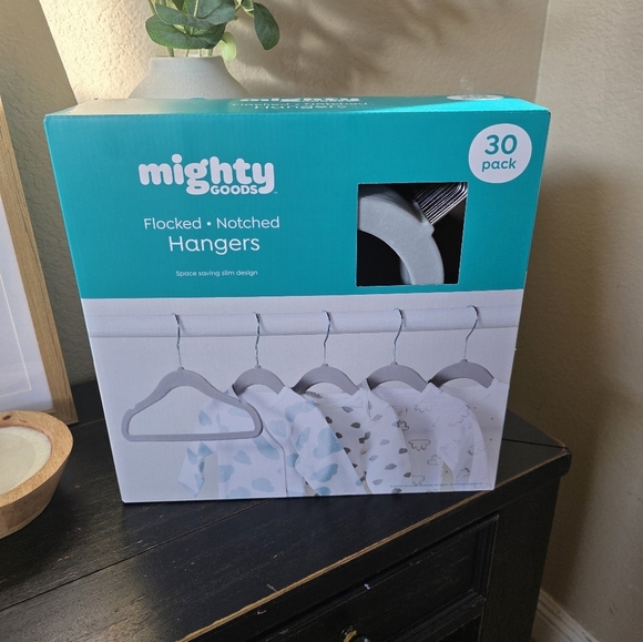 mighty goods Other - Gray Velvet Closet Kids Hangers Space-Saving Design